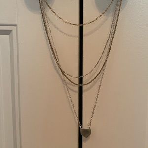 Marble Layered Necklace NWOT